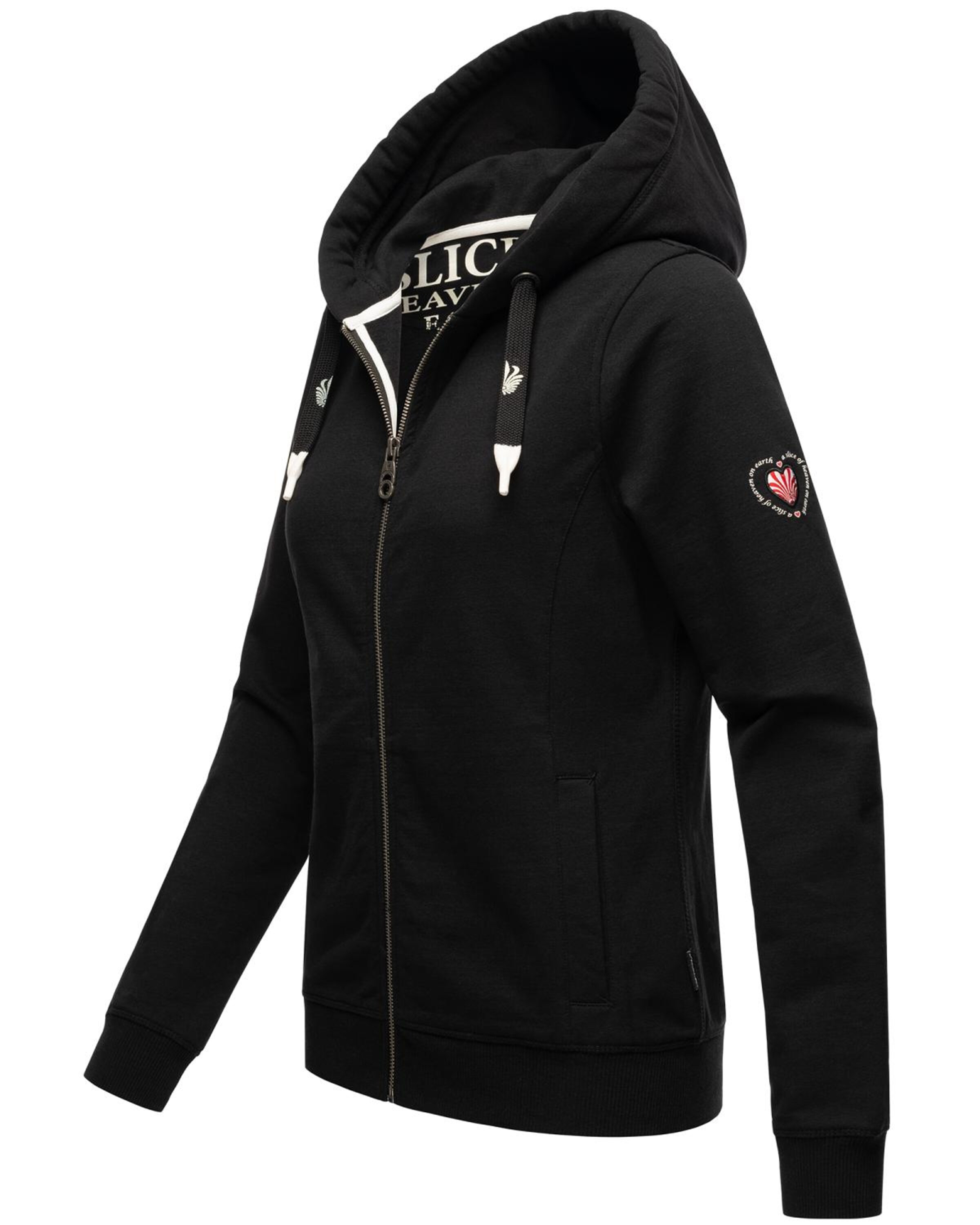 Frauen Große Größen NAVAHOO Sweatjacke 'Engelshaar' in Schwarz - BC44051 Frauen Große Größen NAVAHOO Sweatjacke 'Engelshaar' in Schwarz - BC44051