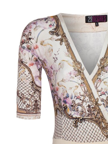 JIORO Blusenbody 'BAROQUE FLOWERS' in 