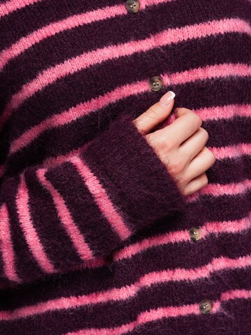 Ombre Knit cardigan in Red