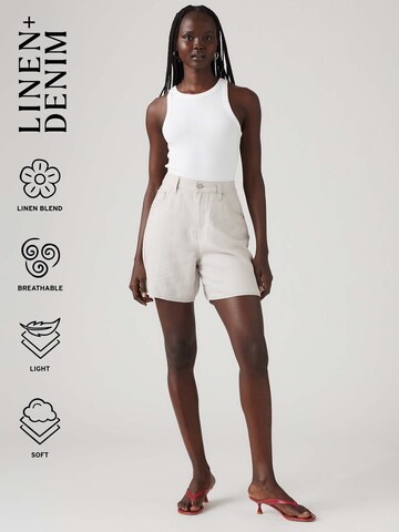 Loosefit Pantaloni 'HIGH BAGGY SHORT WHERES MY PHO IN LINEN DENIM' di LEVI'S ® in grigio: frontale