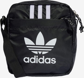 ADIDAS ORIGINALS - Mala de ombro 'Adicolor Archive Festival' em preto: frente