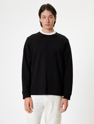 Koton Sweatshirt in Zwart: voorkant