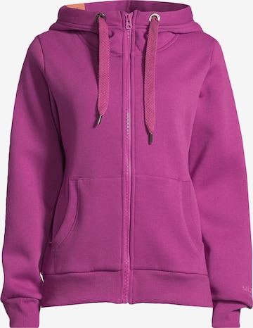 salzhaut Sweatjacke 'Sööte' in Lila: Vorderseite