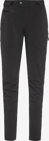 Tapered Pantaloni outdoor 'Qimsa II' de la VAUDE pe negru: față