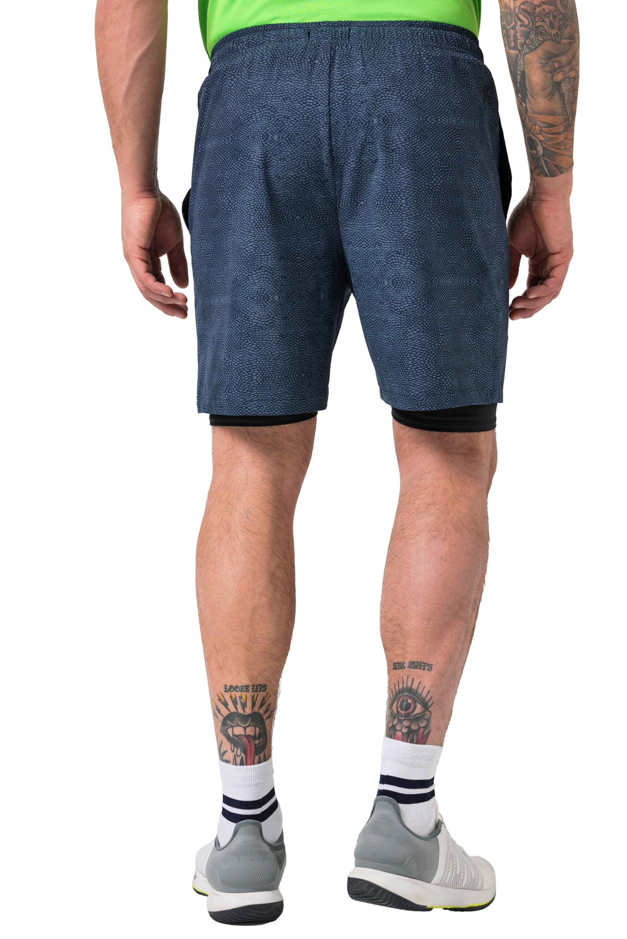 JAY-PI Loosefit Shorts in Blau