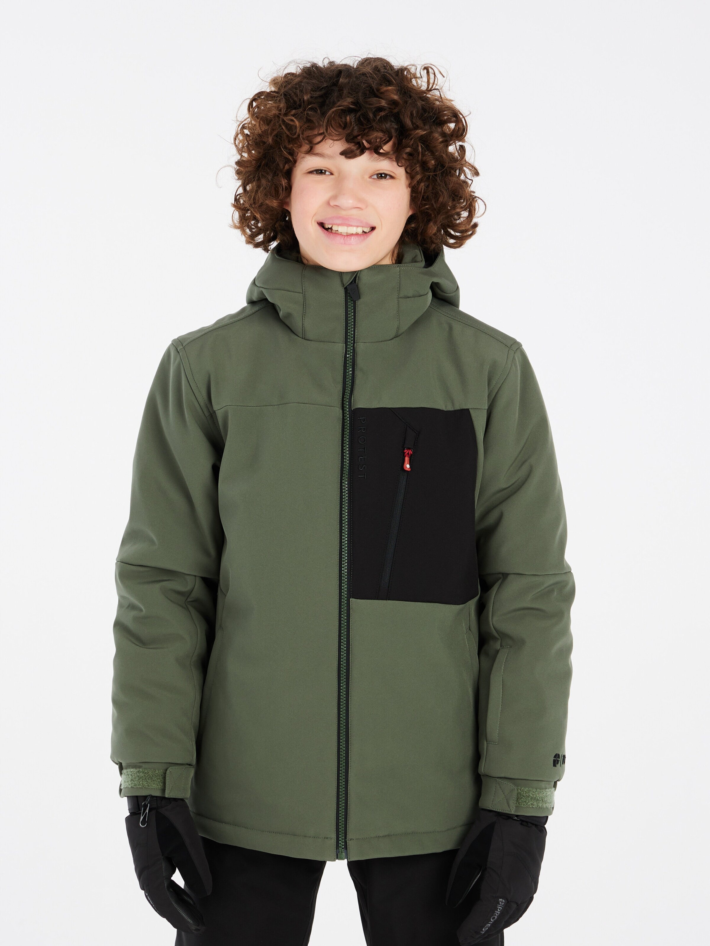 PROTEST Sports jacket 'PRTLEO JR' in Green: front