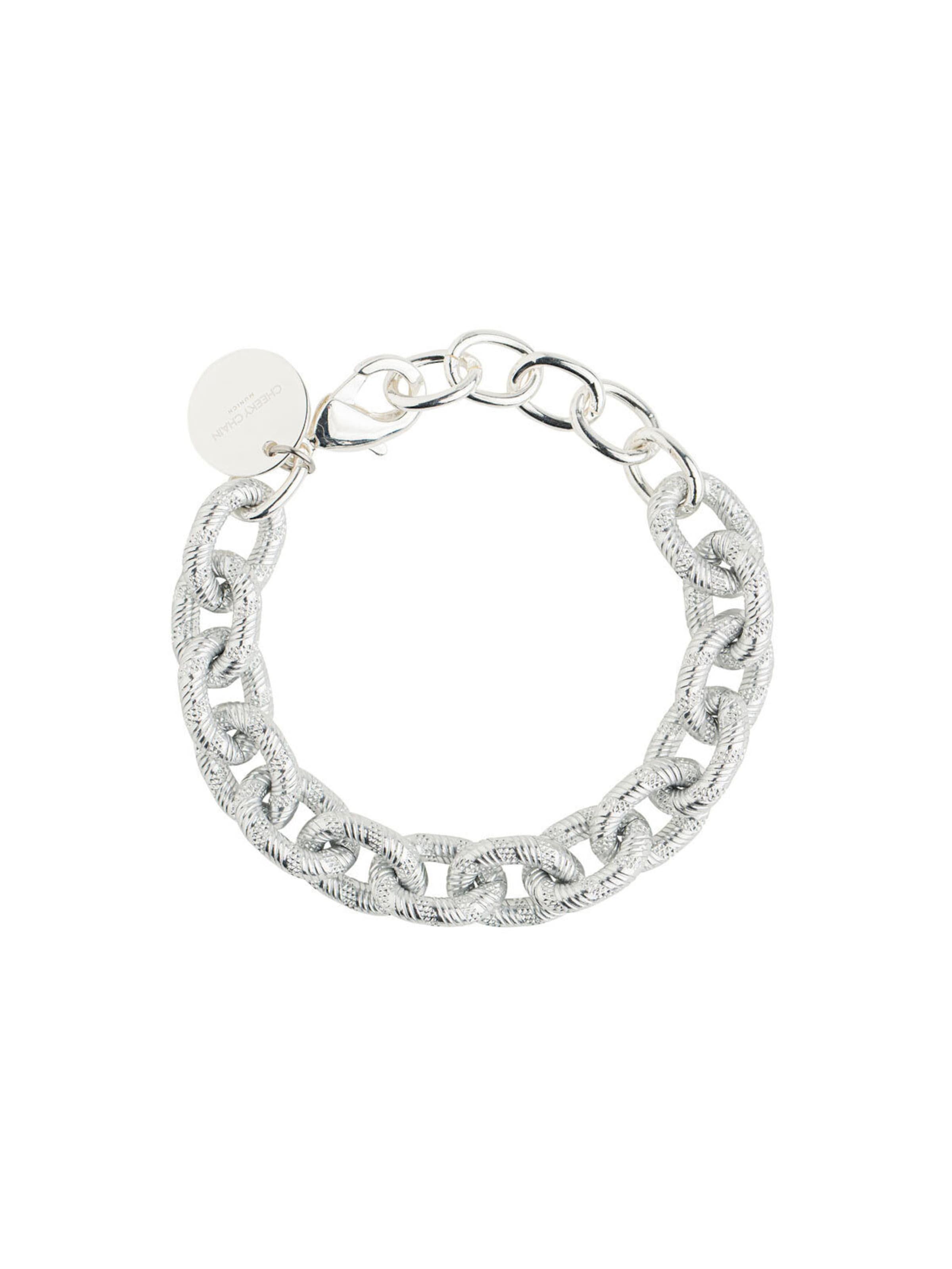 Bracelet 'Abu Dhabi' Cheeky Chain Munich en argent : devant