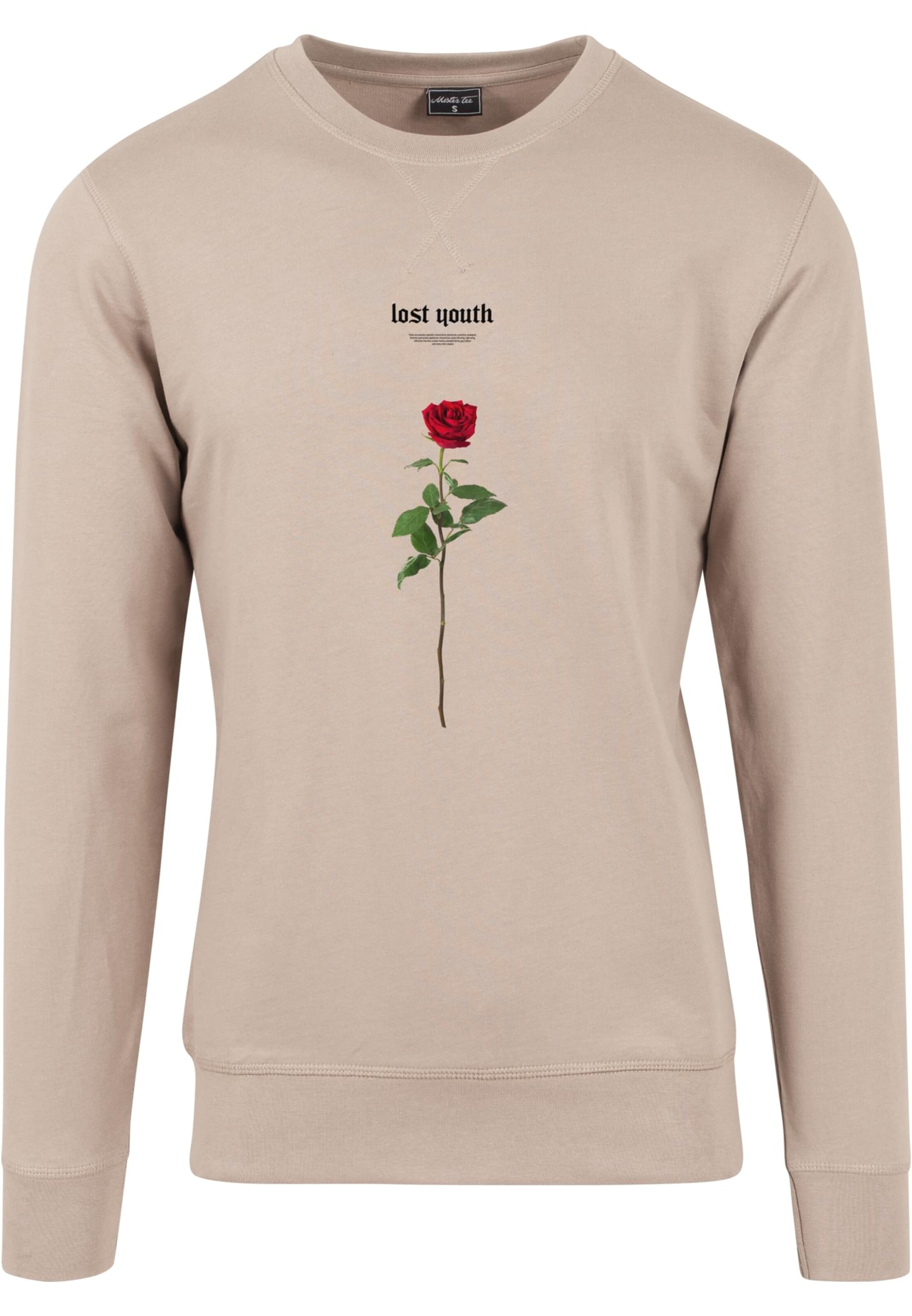 MT Men Sweatshirt 'Lost Youth Rose' in Beige: front