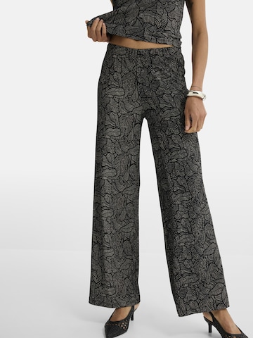 bonprix Wide leg Broek in Zwart: voorkant