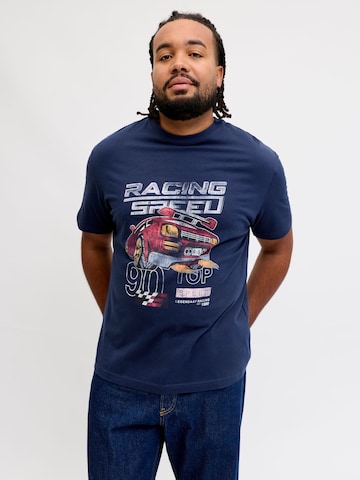Jack & Jones Plus Shirt in Blauw
