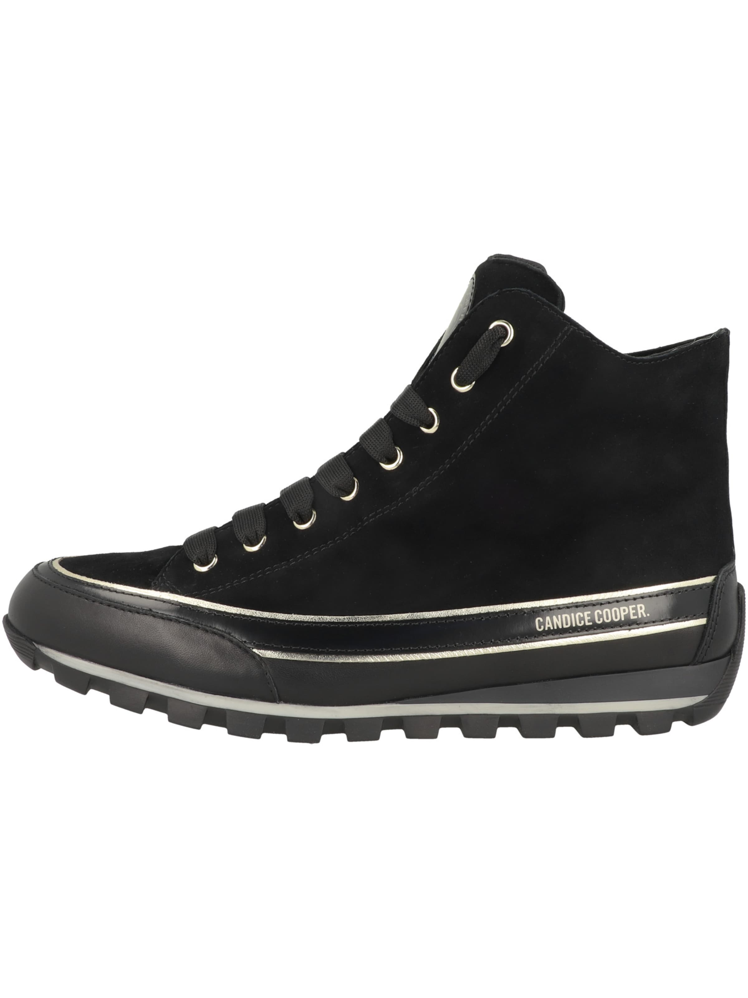 Baskets hautes 'Janis Strip Plus Chic' Candice Cooper en noir