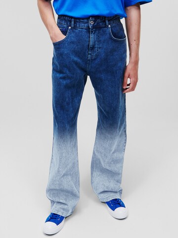 KARL LAGERFELD JEANS Loosefit Jeans in Blauw: voorkant