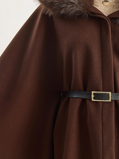 Bianco Lucci Sobretudo meia-estação em castanho escuro, Vista do artigo