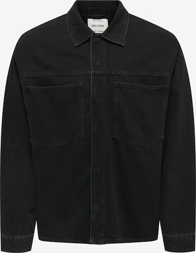 Only & Sons Välikausitakki 'ONSEmil' värissä musta denim, Tuotenäkymä