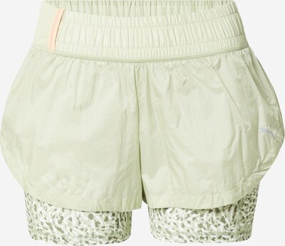 PUMA Workout Pants in Khaki / Pastel green / White, Item view