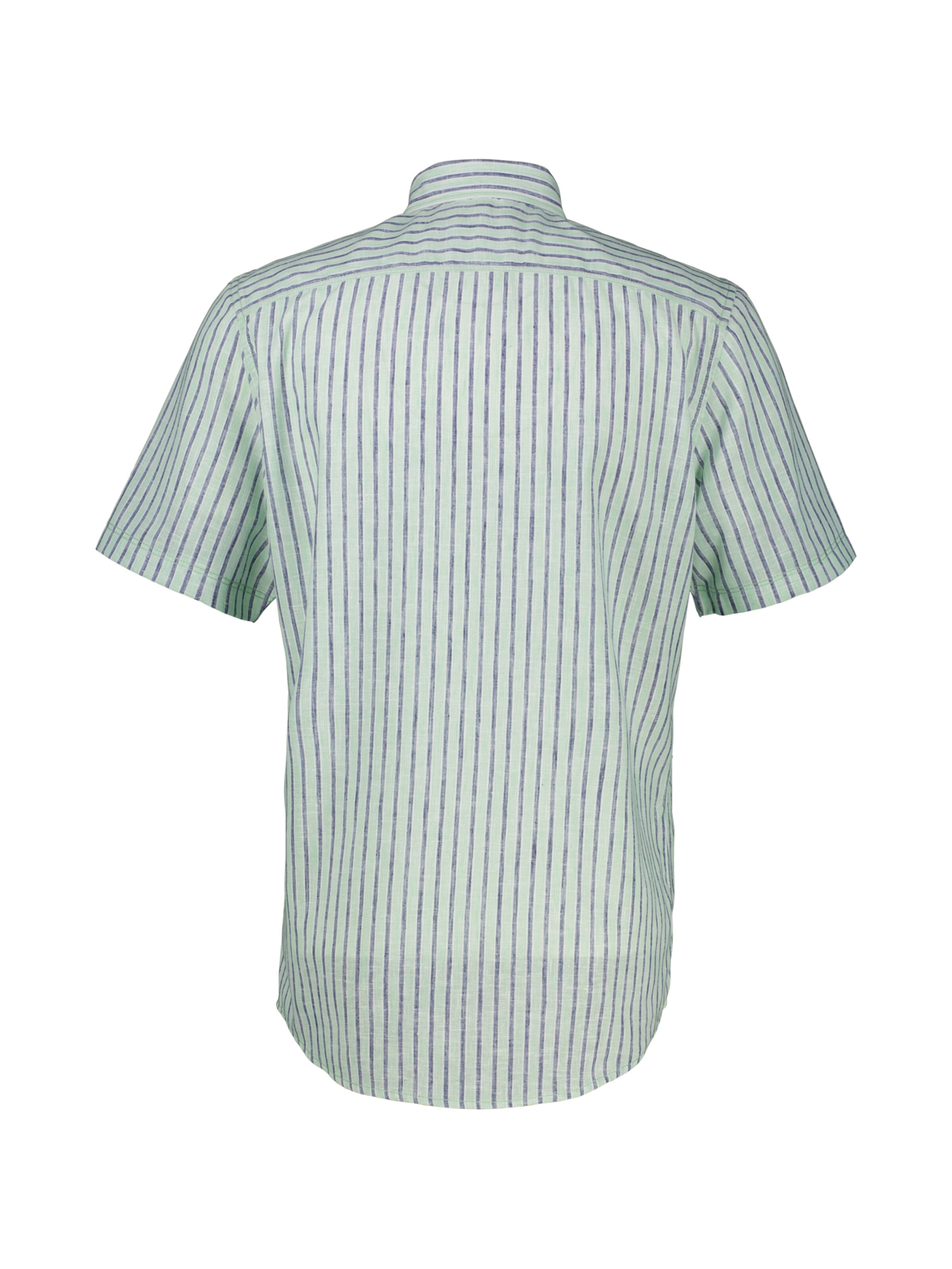 LERROS Regular Fit Gestreiftes Herrenhemd in Großen Größen in Grün