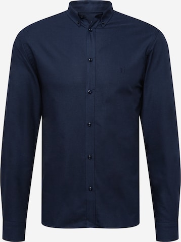 Coupe slim Chemise 'Christoph' Les Deux en bleu : devant