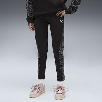 PUMA Skinny Leggings in Black: front