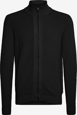 !Solid Knit Cardigan 'Nicklas' in Black: front
