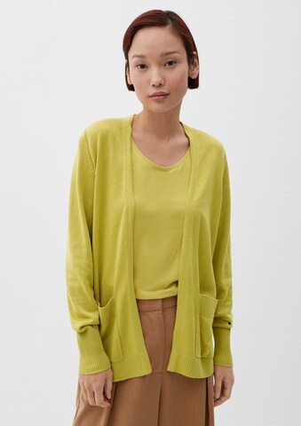 s.Oliver Knit Cardigan in Green: front