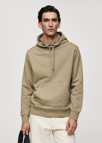 MANGO MAN Sweatshirt 'Bone' in Beige: voorkant