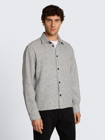 Coupe regular Chemise TOM TAILOR DENIM en gris : devant