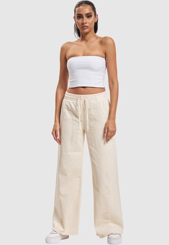 Wide Leg Pantalon Karl Kani en beige