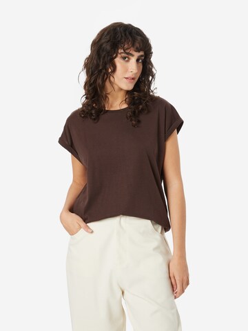 Urban Classics Shirt in Bruin: voorkant