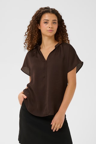 SOAKED IN LUXURY - Blusa em castanho: frente