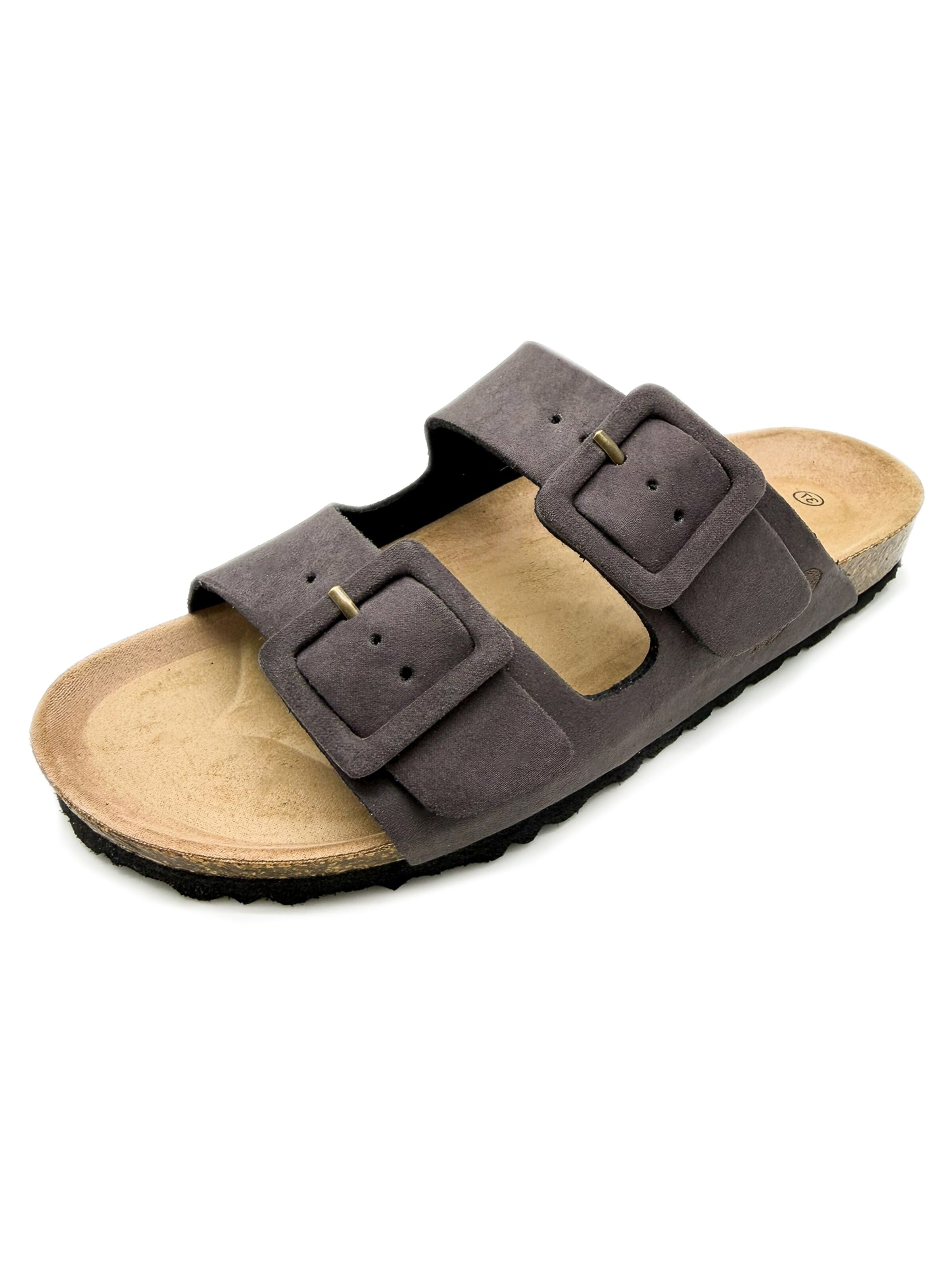thies Mules 'Eco Bio Covered Sandal' in Grey: front