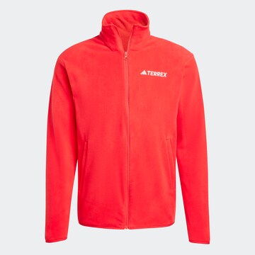 ADIDAS TERREX Funktionsfleecejacke in Rot