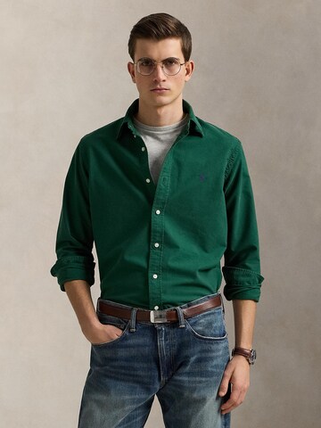 Polo Ralph LaurenSlim Fit Košulja - zelena boja: prednji dio