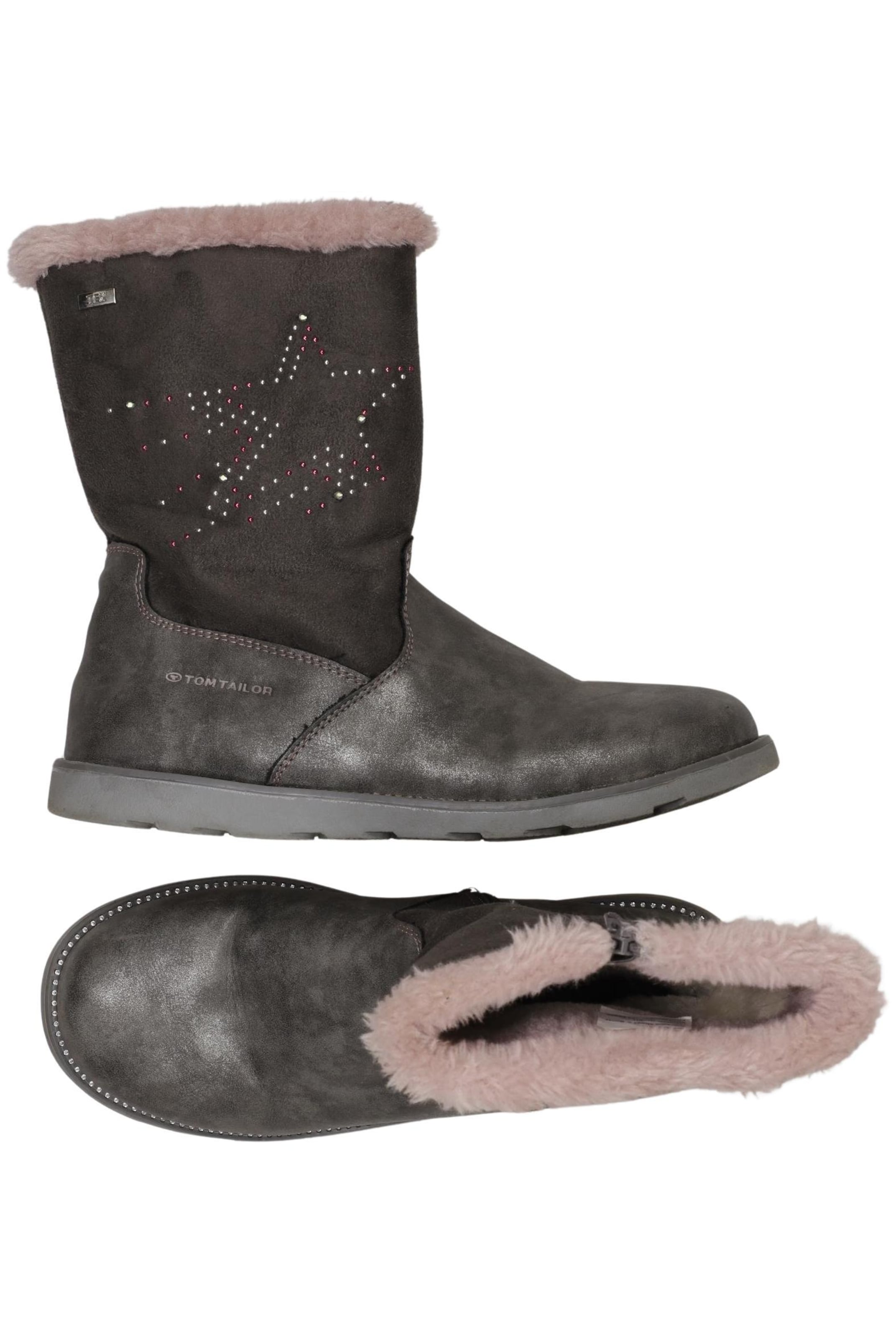 TOM TAILOR Stiefelette 39 in Grau: Vorderseite
