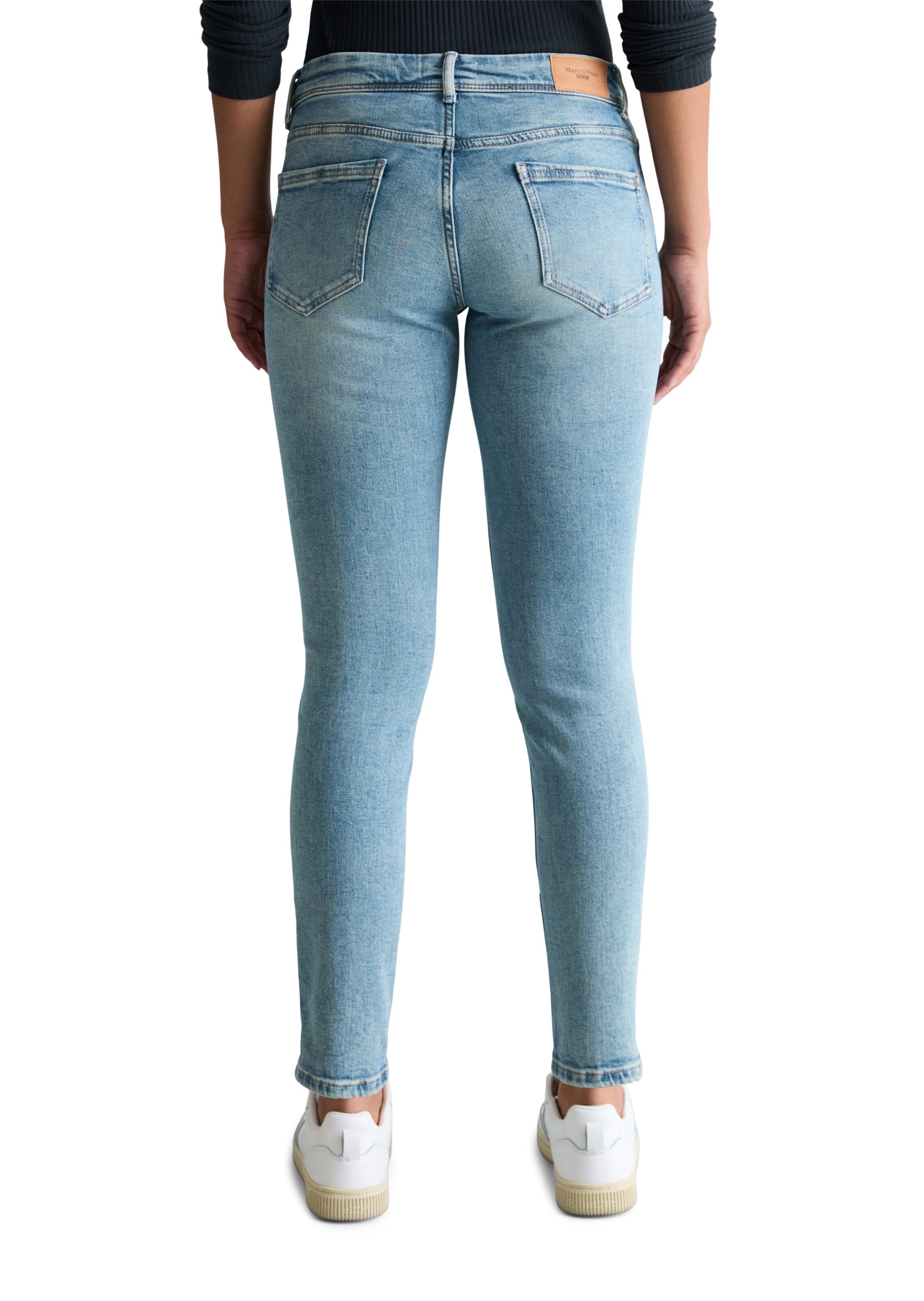 Marc O'Polo DENIM Slimfit Jeans 'Alva' in Blauw