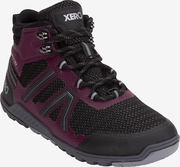 Xero Shoes Lace-Up Ankle Boots 'Xcursion Fusion' in Purple: front