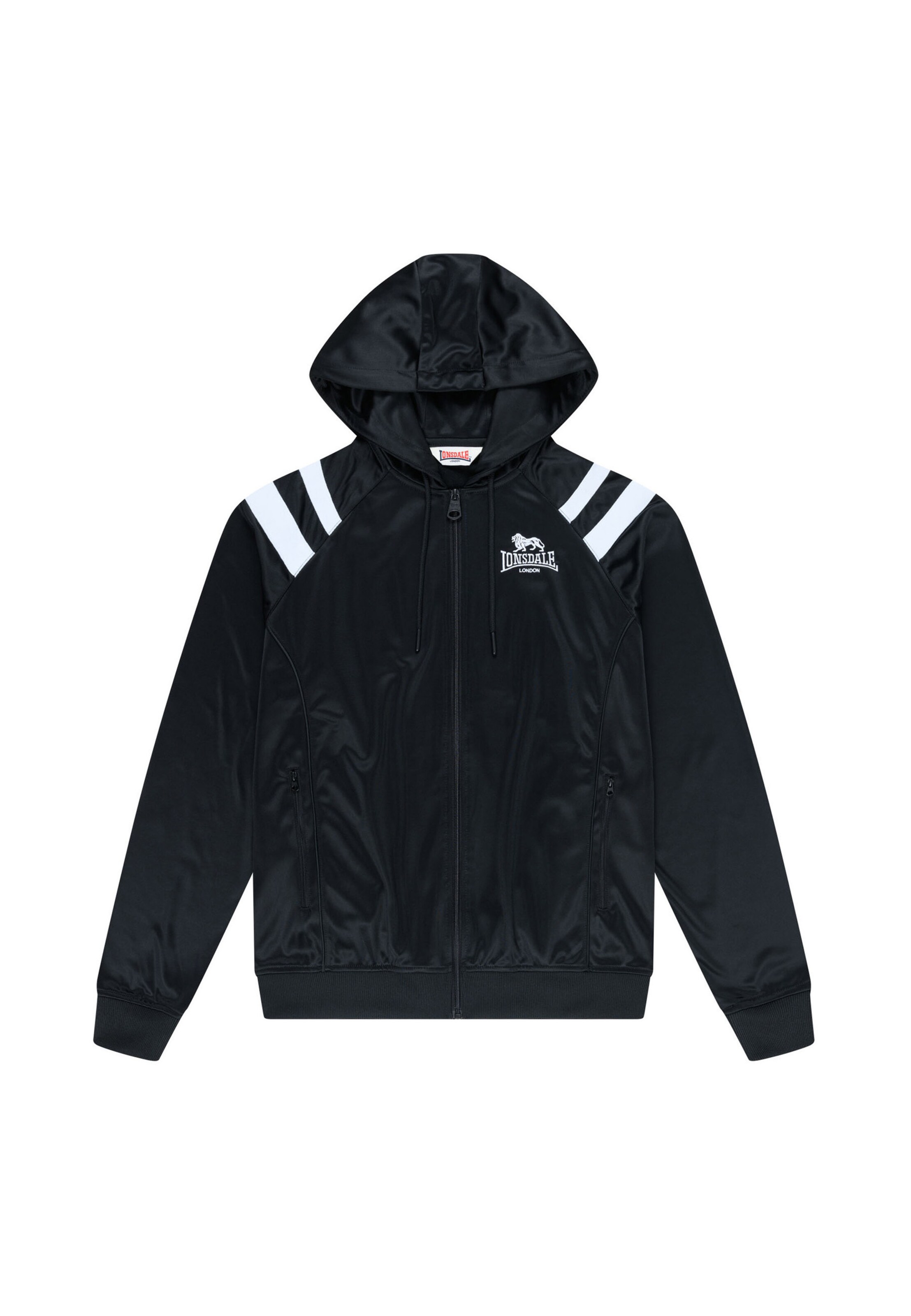 Lonsdale London Bluza rozpinana 'Golders' w kolorze czarny: przód