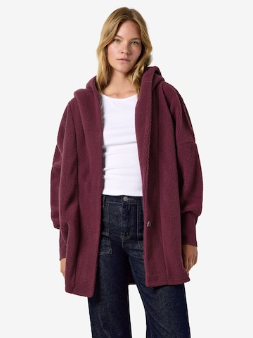 Noisy may Fleece jacket 'NMCOZY' in Red