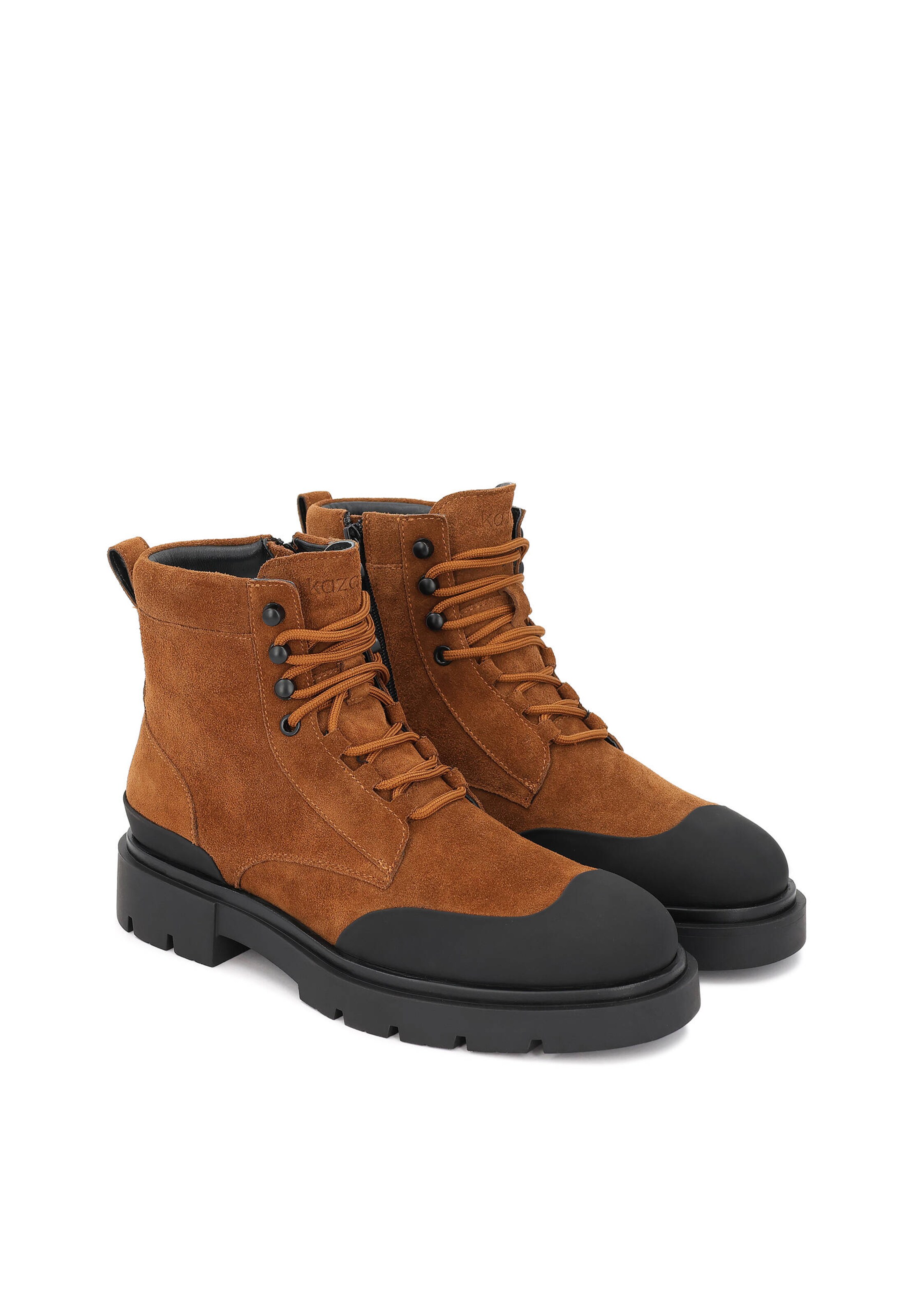 Boots stringati di Kazar in marrone