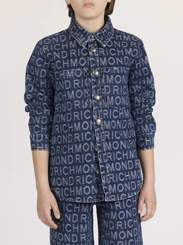 John Richmond Between-Season Jacket 'Buttons' in Blue: front