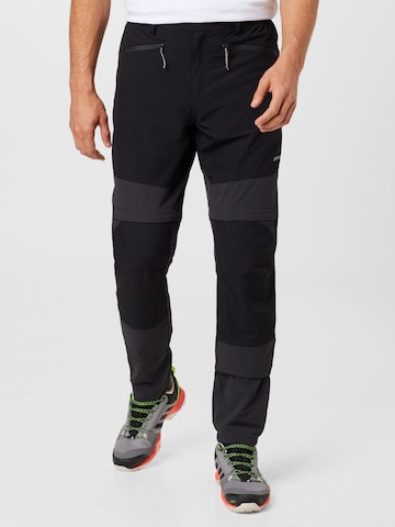 ICEPEAK - regular Pantalón de montaña 'BRAHAM' en negro: frente