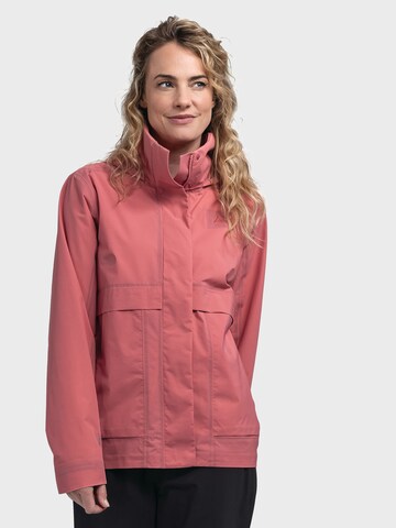 Veste outdoor Schöffel en rose : devant