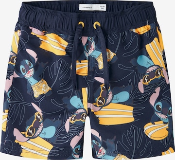 Shorts de bain 'Stitch' NAME IT en bleu : devant