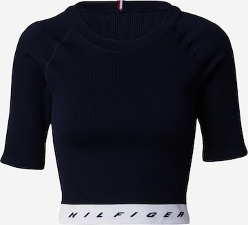 Tricou funcțional de la TOMMY HILFIGER pe albastru: față