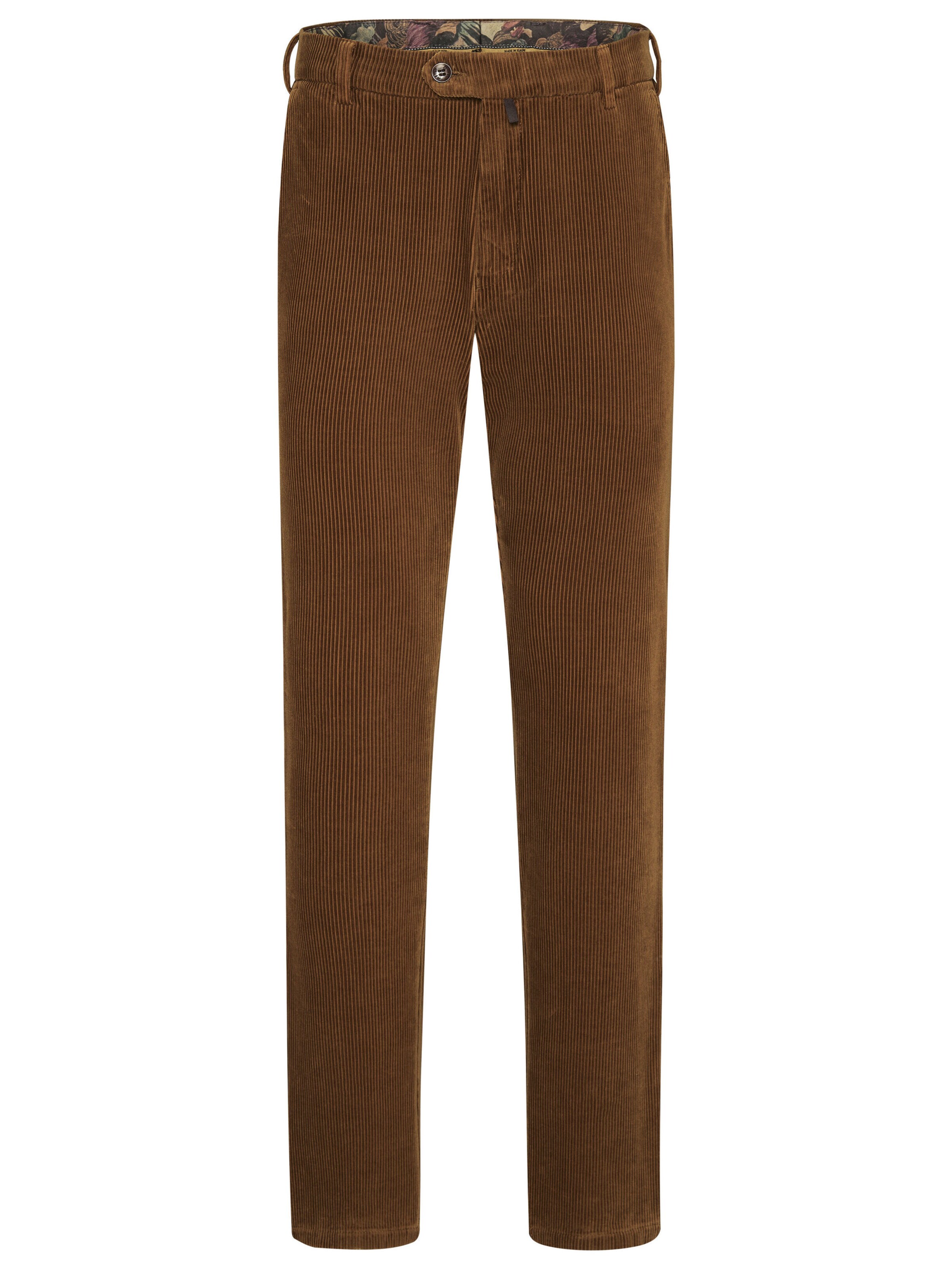 Regular Pantalon chino Meyer Hosen en marron : devant