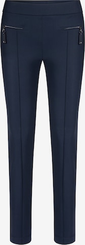 Raffaello Rossi Slim fit Pleat-Front Pants in Blue: front