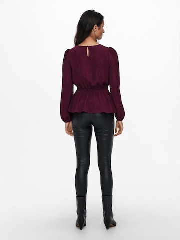 ONLY - Blusa 'METTE' em roxo