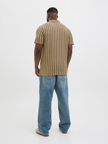Jack & Jones Plus Shirt 'JPRBLuharry' in Beige