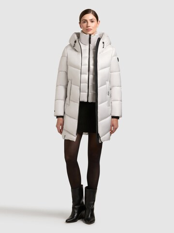 khujo Zimní kabát 'Adriana' – bílá
