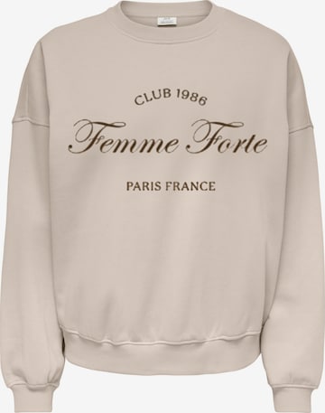 Sweat-shirt 'JDYMesa' JDY en beige : devant