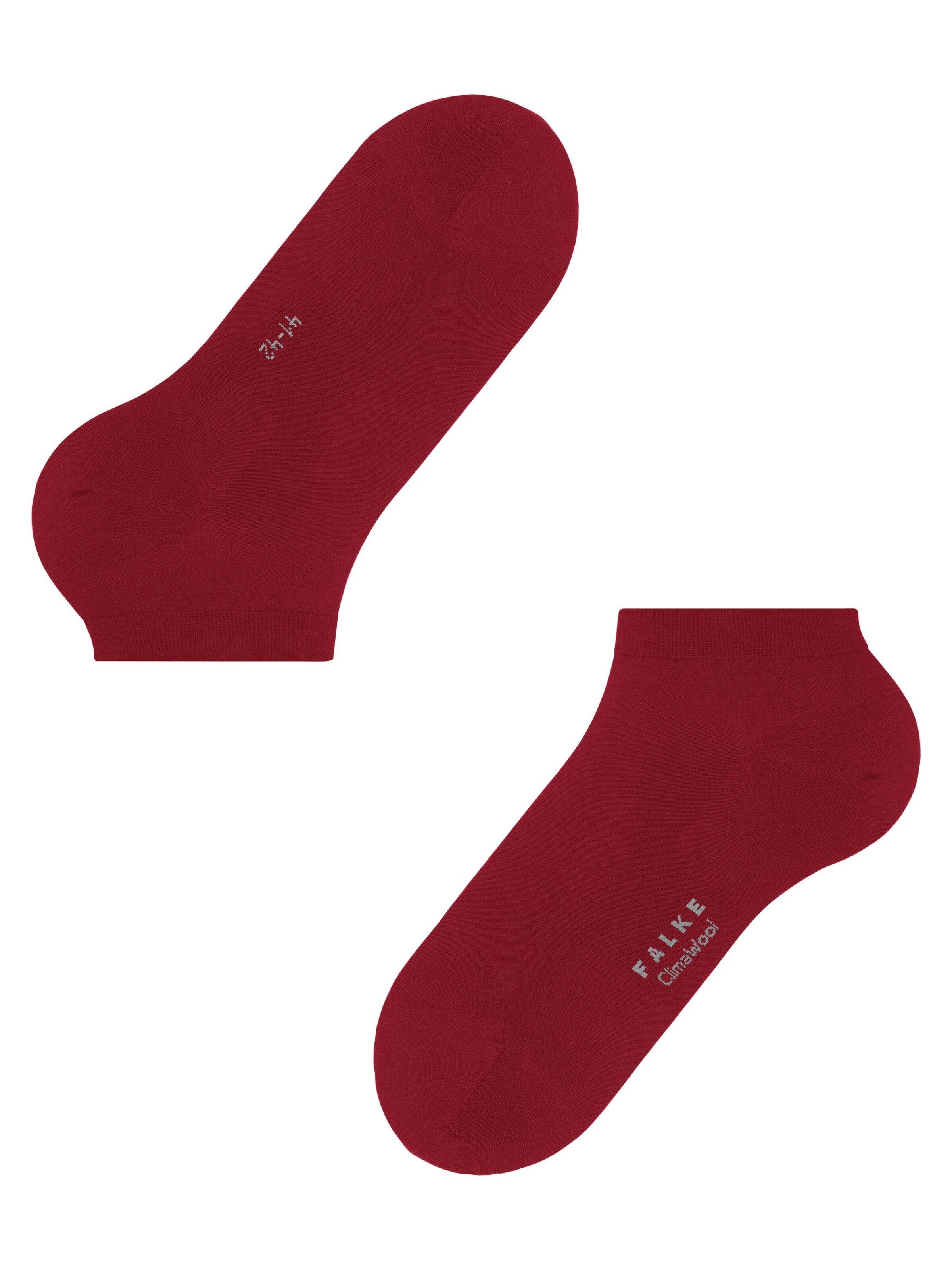 FALKE Socks 'ClimaWool' in Red
